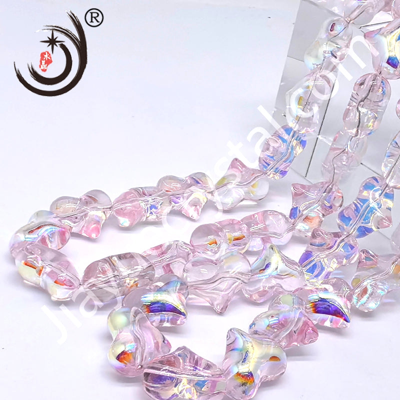 16MM Heart Shape Crystal Glass Beads Whole Sale For DIY Jewelry
