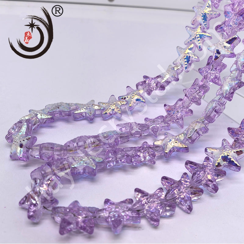 14MM Star Shape Crystal Glass Beads Whole Sale For DIY Jewelry