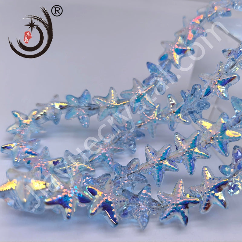 14MM Star Shape Crystal Glass Beads Whole Sale For DIY Jewelry