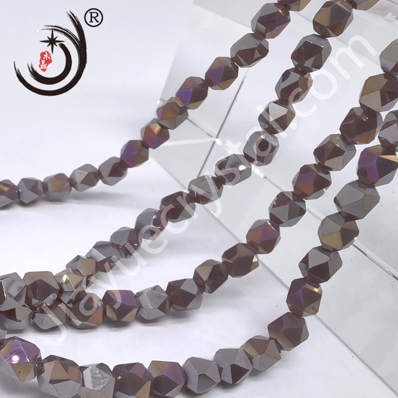 4MM Diamond Shape Crystal Glass Beads Wholesale, Suitable for DIY Jewelry (20007)