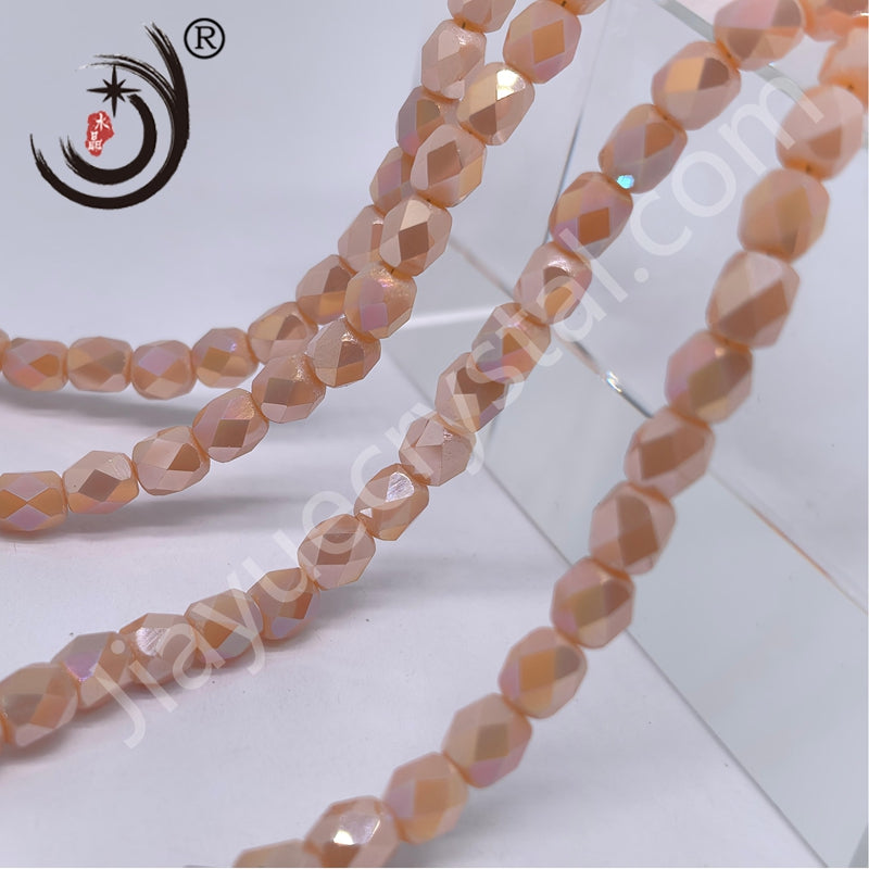 4MM Diamond Shape Crystal Glass Beads Wholesale, Suitable for DIY Jewelry (20007)