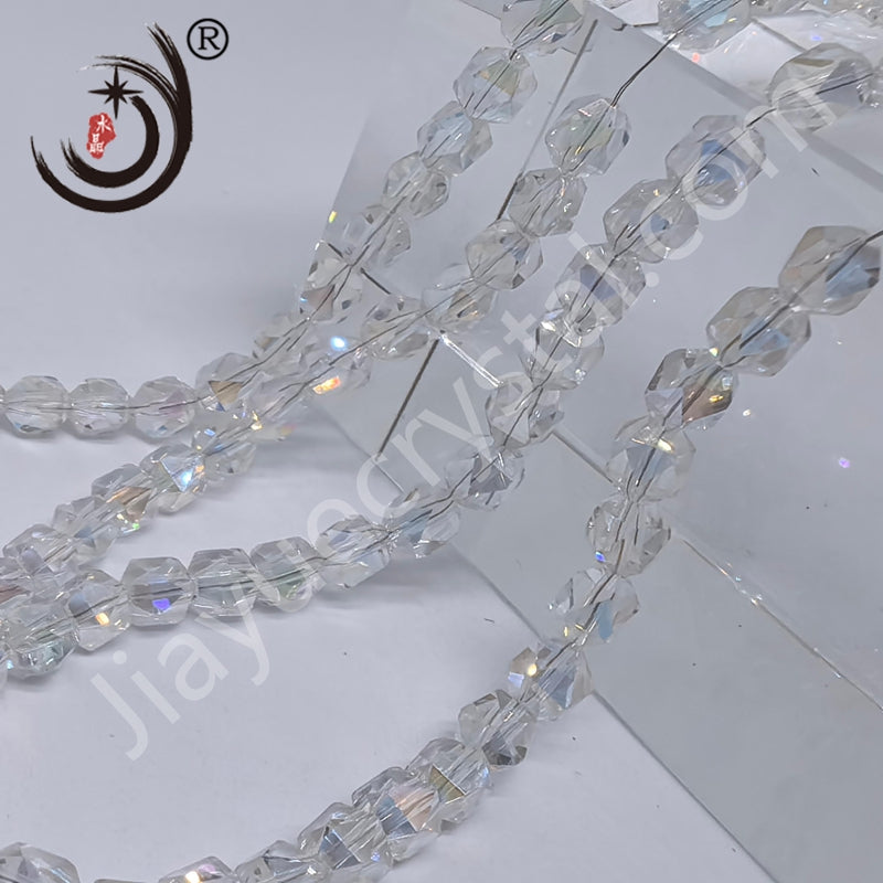 4MM Diamond Shape Crystal Glass Beads Wholesale, Suitable for DIY Jewelry (20007)