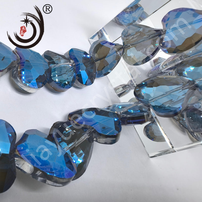 16MM Heart Shape Crystal Glass Beads Whole Sale For DIY Jewelry