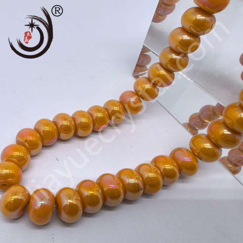 8mm Flat Spherical Glass Crystal Beads Wholesale DIY Jewelry (10162)