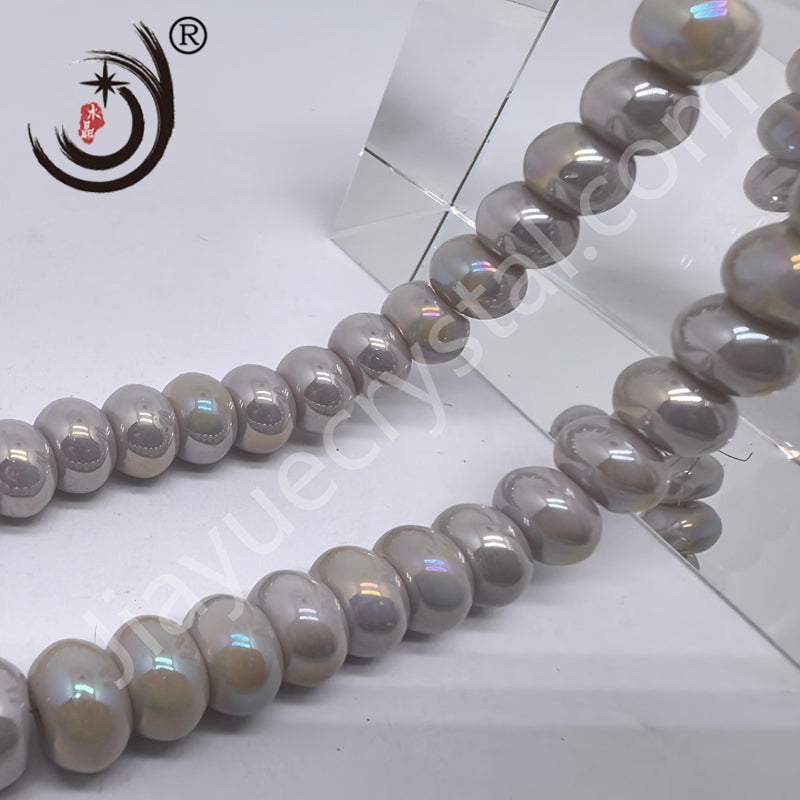 8mm Flat Spherical Glass Crystal Beads Wholesale DIY Jewelry (10162)