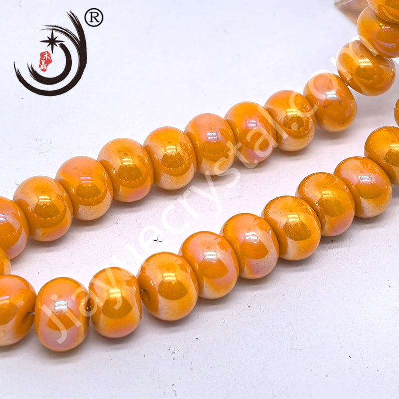8mm Flat Spherical Glass Crystal Beads Wholesale DIY Jewelry (10162)