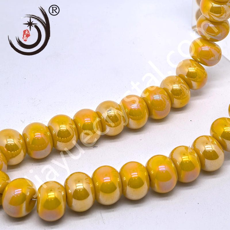 8mm Flat Spherical Glass Crystal Beads Wholesale DIY Jewelry (10162)