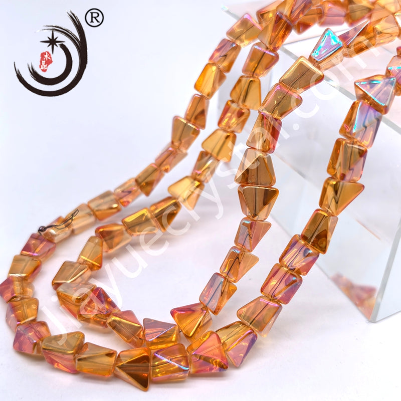 10mm Pyramid Crystal Glass Beads Disco Ball Wholesale for DIY Jewelry (50071)