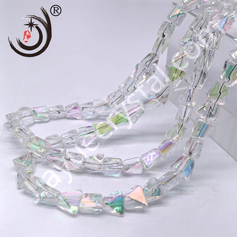 10mm Pyramid Crystal Glass Beads Disco Ball Wholesale for DIY Jewelry (50071)