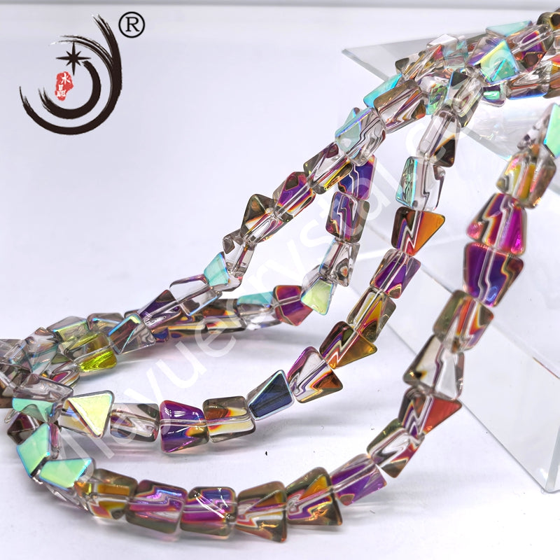 10mm Pyramid Crystal Glass Beads Disco Ball Wholesale for DIY Jewelry (50071)