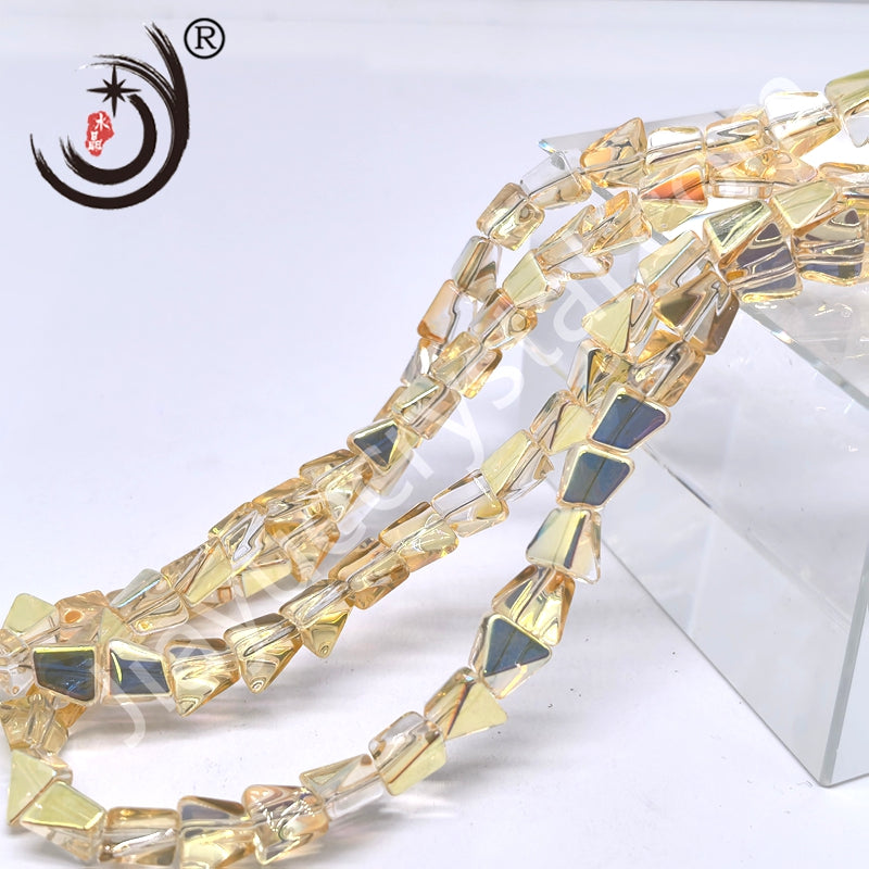 10mm Pyramid Crystal Glass Beads Disco Ball Wholesale for DIY Jewelry (50071)