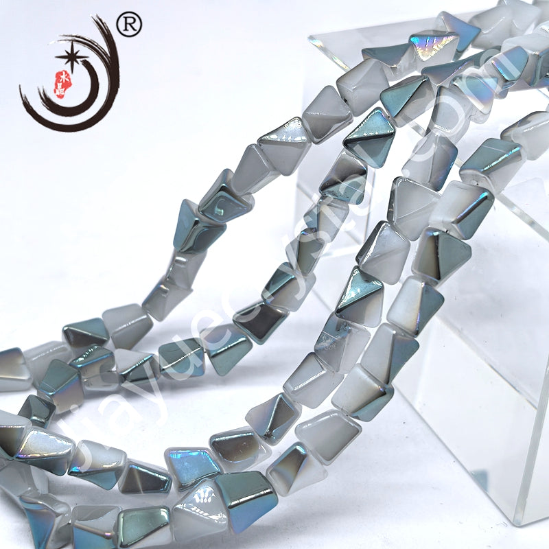 10mm Pyramid Crystal Glass Beads Disco Ball Wholesale for DIY Jewelry (50071)
