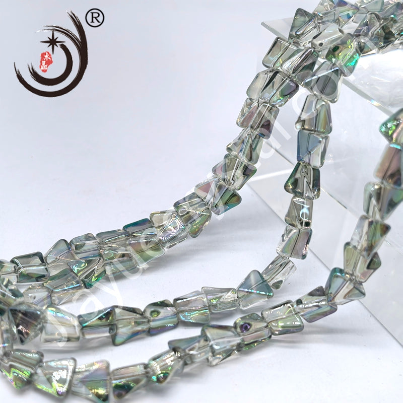 10mm Pyramid Crystal Glass Beads Disco Ball Wholesale for DIY Jewelry (50071)