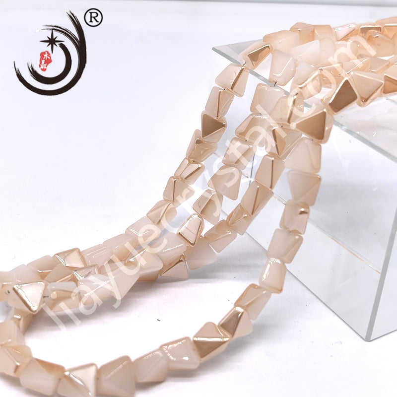 10mm Pyramid Crystal Glass Beads Disco Ball Wholesale for DIY Jewelry (50071)