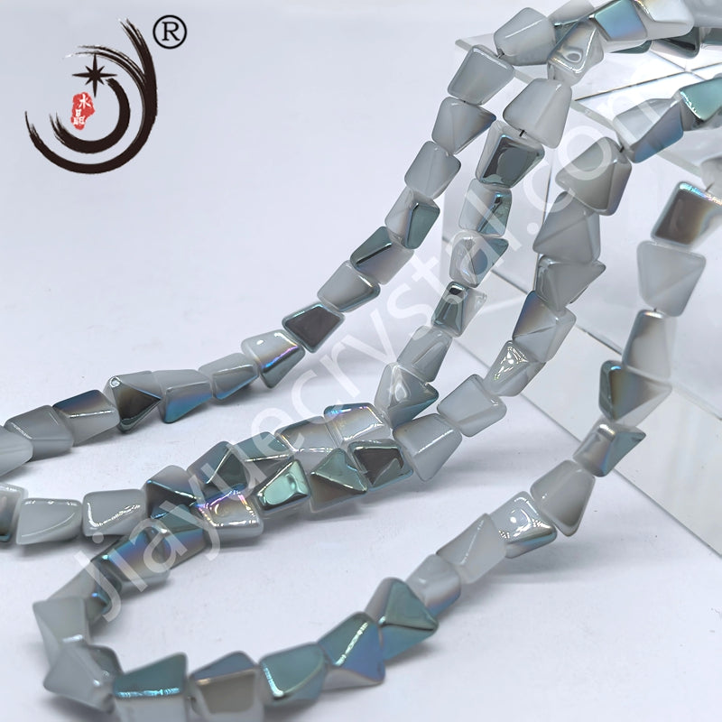 10mm Pyramid Crystal Glass Beads Disco Ball Wholesale for DIY Jewelry (50071)