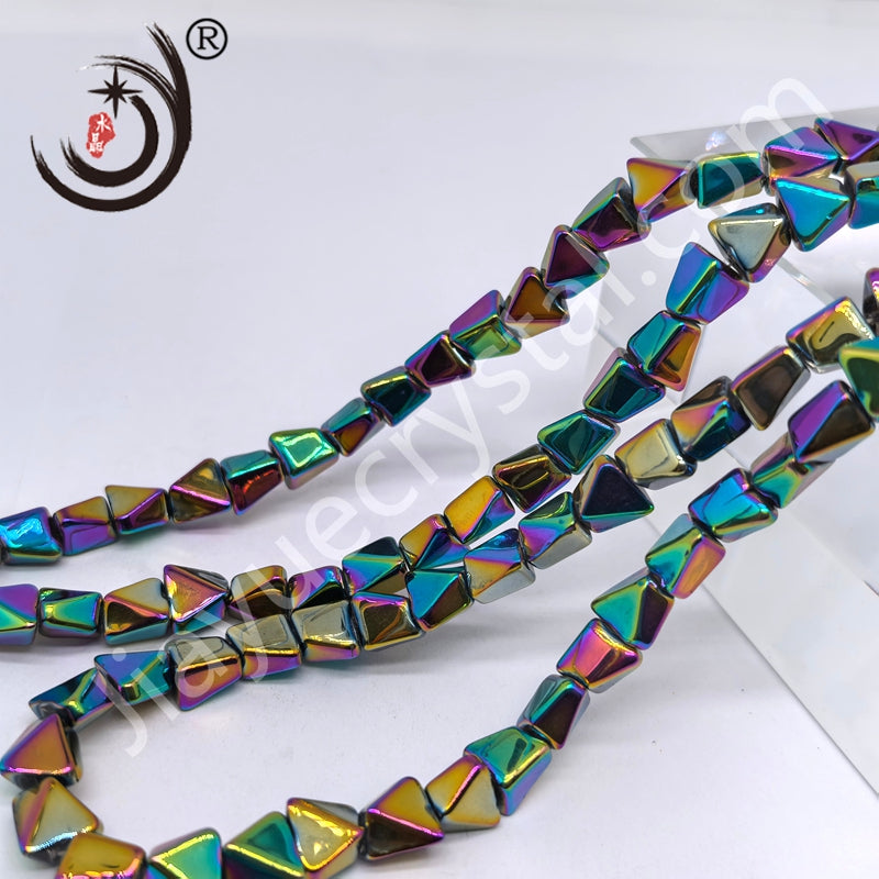 10mm Pyramid Crystal Glass Beads Disco Ball Wholesale for DIY Jewelry (50071)