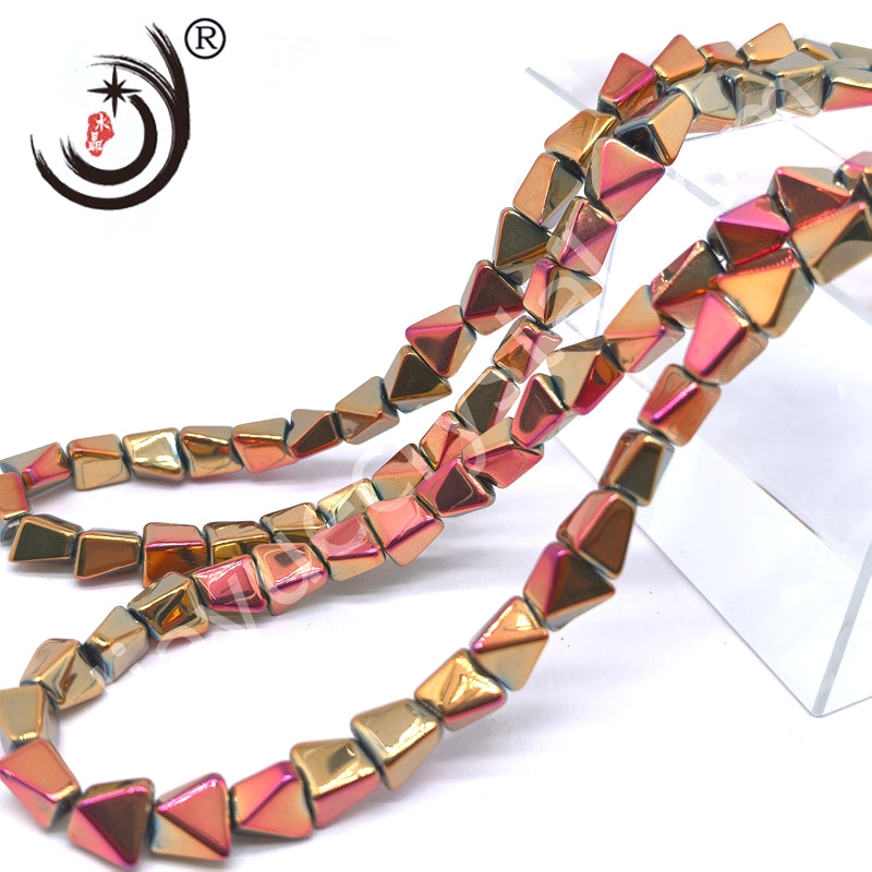 10mm Pyramid Crystal Glass Beads Disco Ball Wholesale for DIY Jewelry (50071)