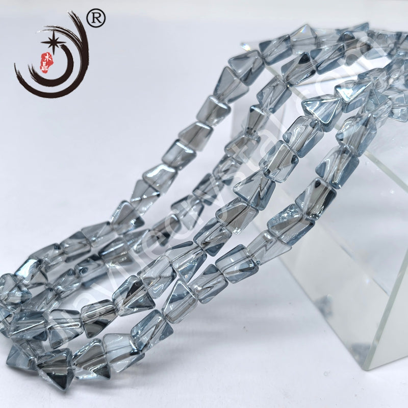 10mm Pyramid Crystal Glass Beads Disco Ball Wholesale for DIY Jewelry (50071)