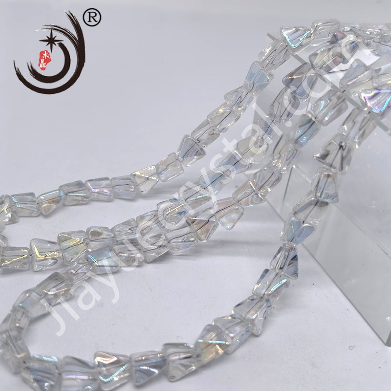 10mm Pyramid Crystal Glass Beads Disco Ball Wholesale for DIY Jewelry (50071)
