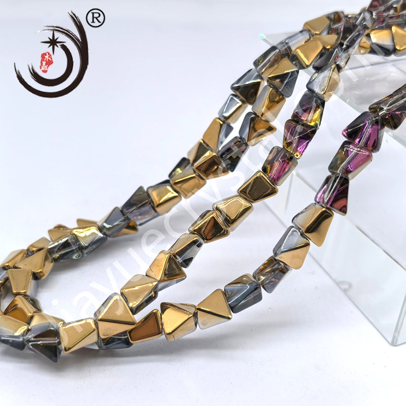 10mm Pyramid Crystal Glass Beads Disco Ball Wholesale for DIY Jewelry (50071)