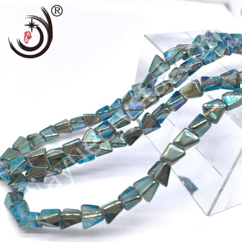 10mm Pyramid Crystal Glass Beads Disco Ball Wholesale for DIY Jewelry (50071)