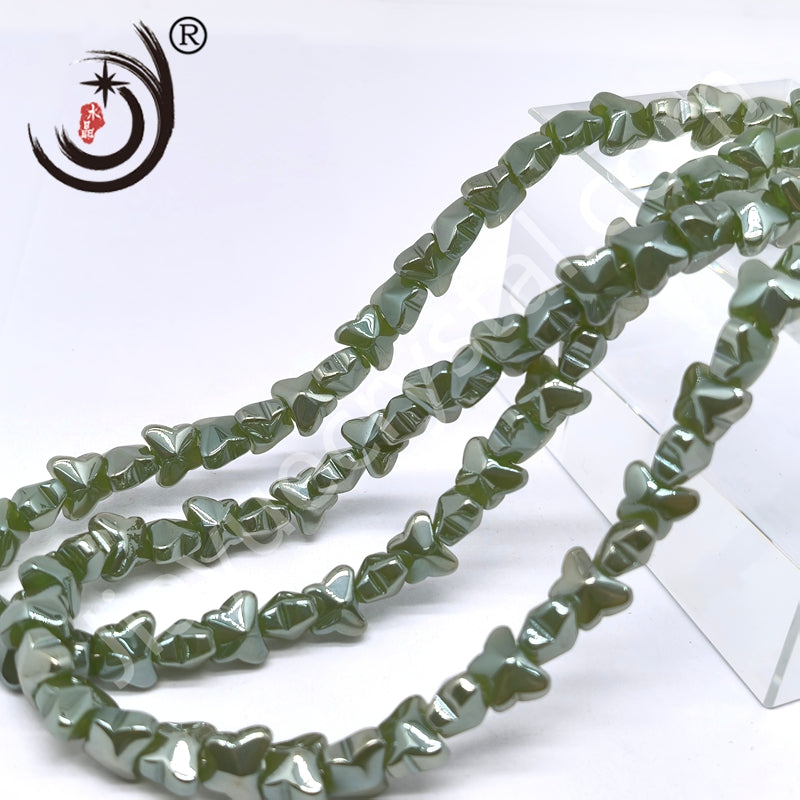 10MM Butterfly Beads Glass Crystal Beads Wholesale For DIY Jewelry(50034)