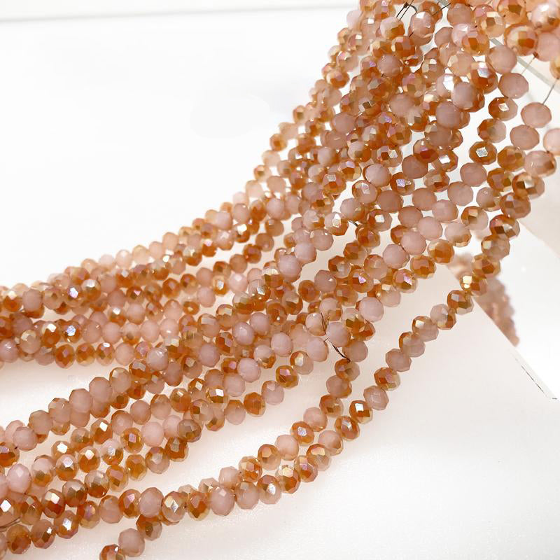 4MM Rondelle Beads Glass Crystal Beads Wholesale For DIY Jewelry (10004)