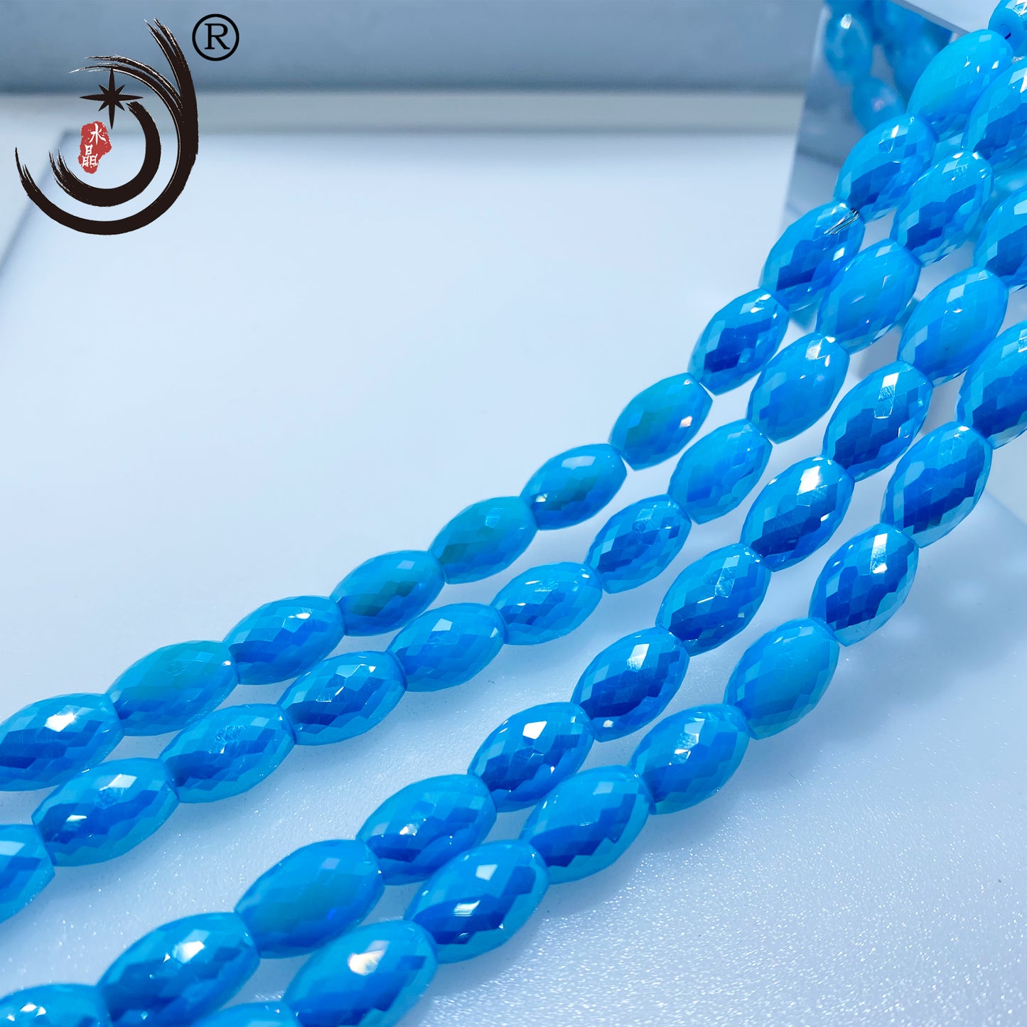 8MM Drum Beads Crystal Glass Beads Wholesale For DIY Jewelry (10108)
