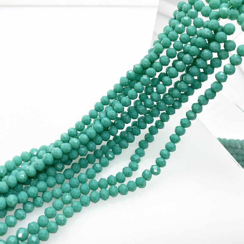 4MM Rondelle Beads Glass Crystal Beads Wholesale For DIY Jewelry (10004)