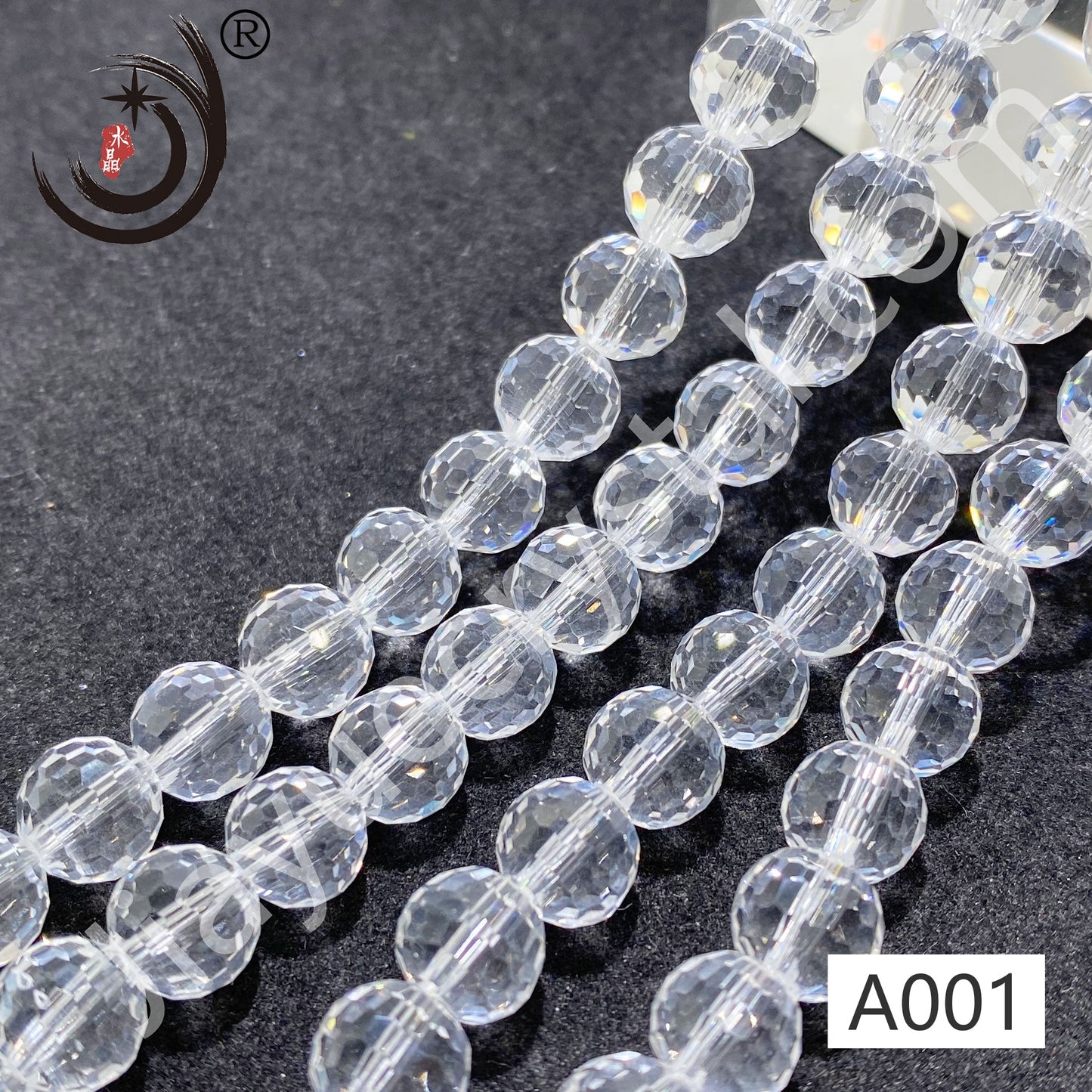 8MM 96 Faceted Round Crystal Glass Beads disco ball Wholesale For DIY Jewelry(10093)