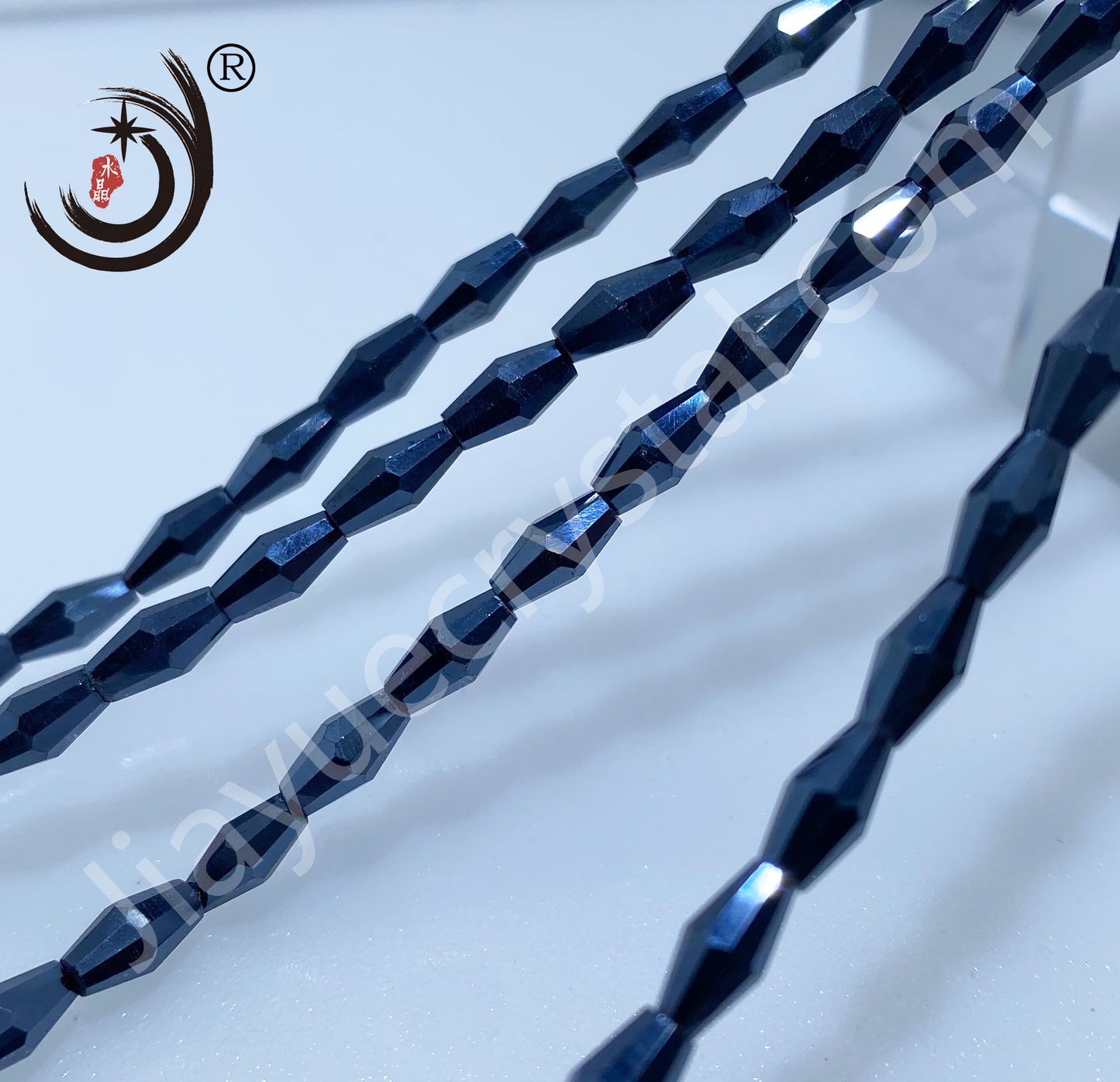 4x8MM Long Pointed Beads Crystal Glass Beads Whole Sale For DIY Jewelry (10061)