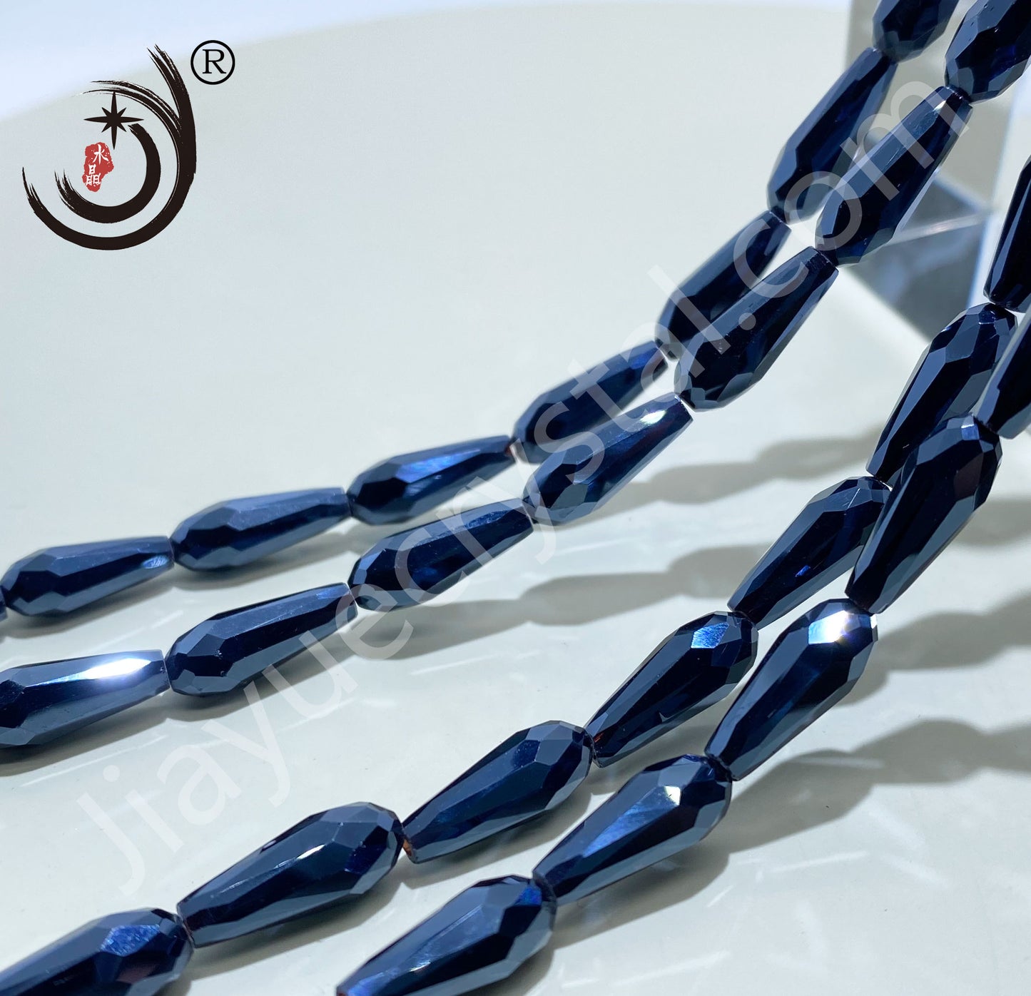 6*14MM Long Warer Drop Beads Crystal Glass Beads Whole Sale For DIY Jewelry (10055)