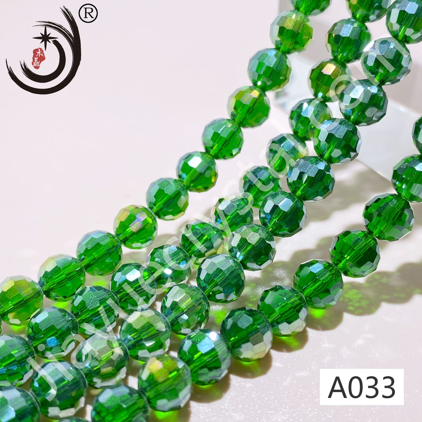 8MM 96 Faceted Round Crystal Glass Beads disco ball Wholesale For DIY Jewelry(10093)