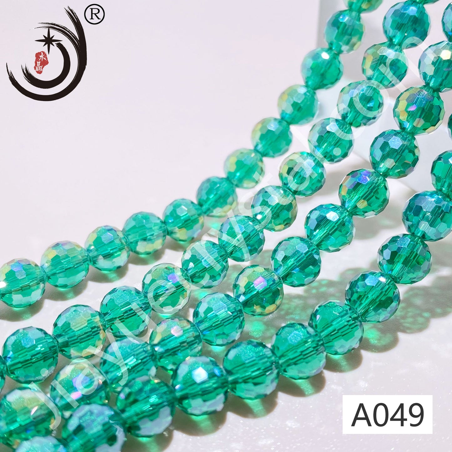 8MM 96 Faceted Round Crystal Glass Beads disco ball Wholesale For DIY Jewelry(10093)