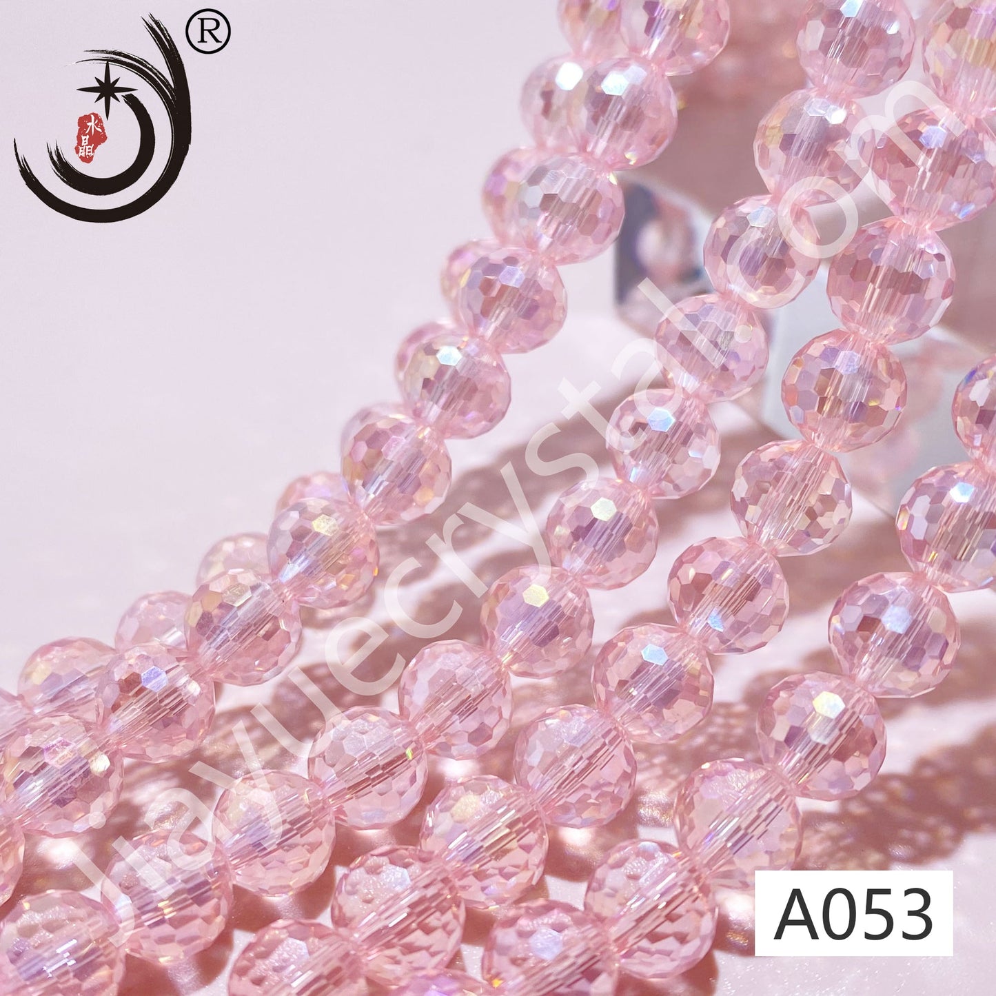 8MM 96 Faceted Round Crystal Glass Beads disco ball Wholesale For DIY Jewelry(10093)