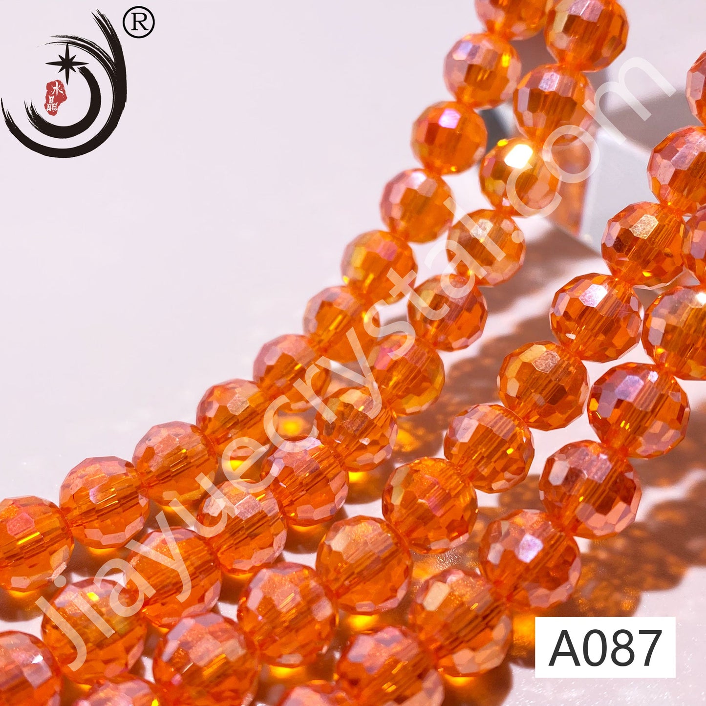 8MM 96 Faceted Round Crystal Glass Beads disco ball Wholesale For DIY Jewelry(10093)