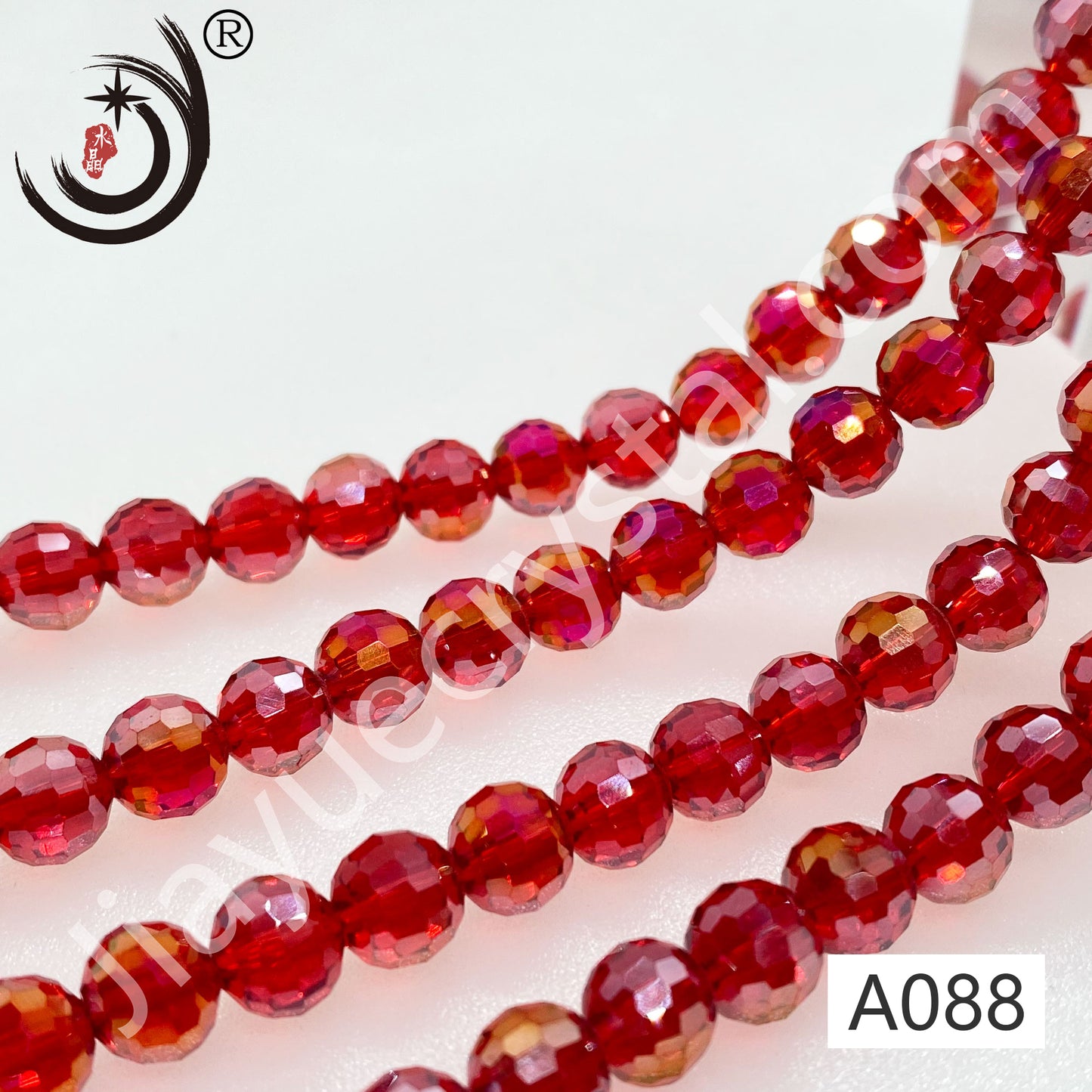 6MM 96 Faceted Round Crystal Glass Beads disco ball Wholesale For DIY Jewelry(10090)