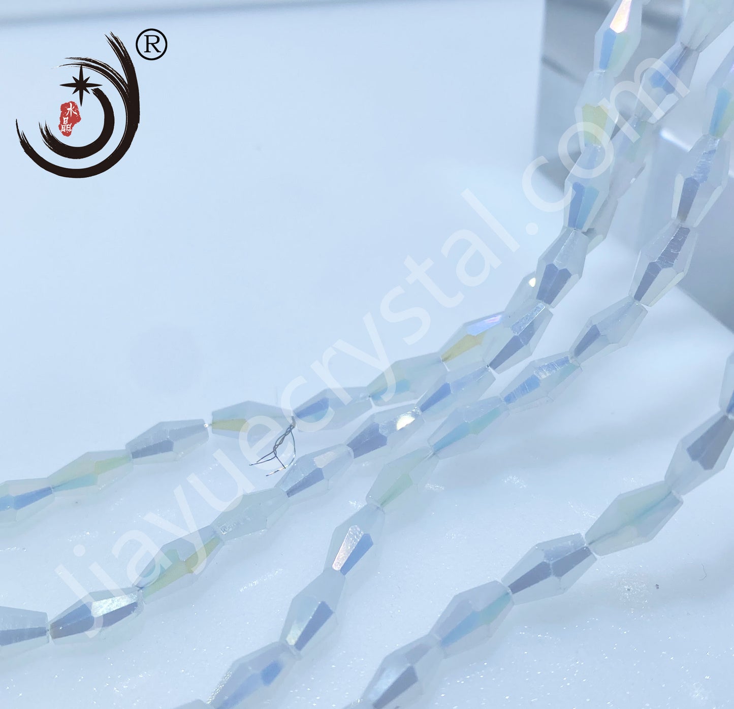 4x8MM Long Pointed Beads Crystal Glass Beads Whole Sale For DIY Jewelry (10061)