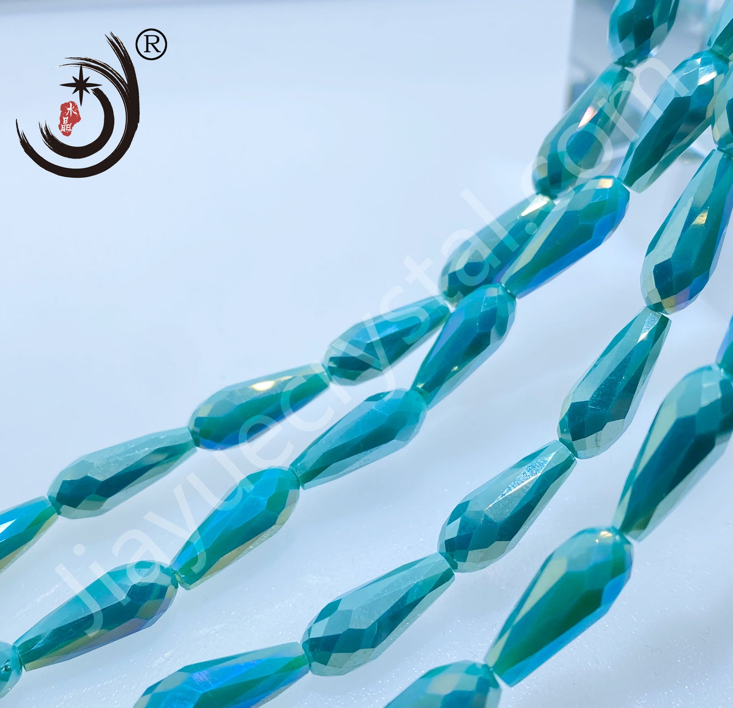 6*14MM Long Warer Drop Beads Crystal Glass Beads Whole Sale For DIY Jewelry (10055)