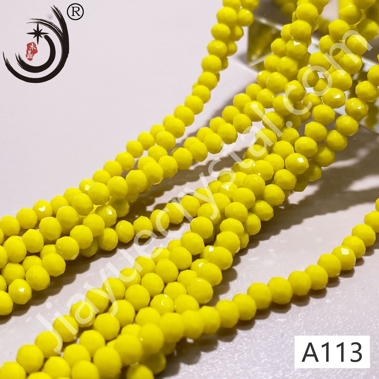 4MM Rondelle Beads Glass Crystal Beads Wholesale For DIY Jewelry (10004)