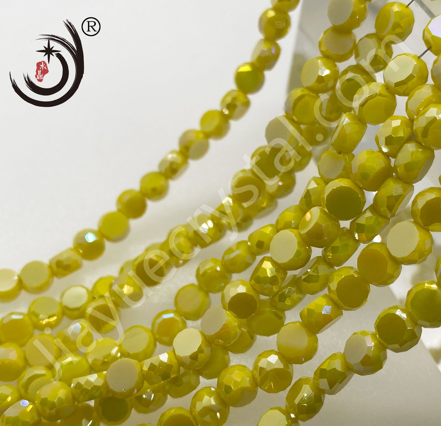 6MM/8MM Round Sheet Glass Crystal Beads Wholesale For DIY Jewelry (10099)