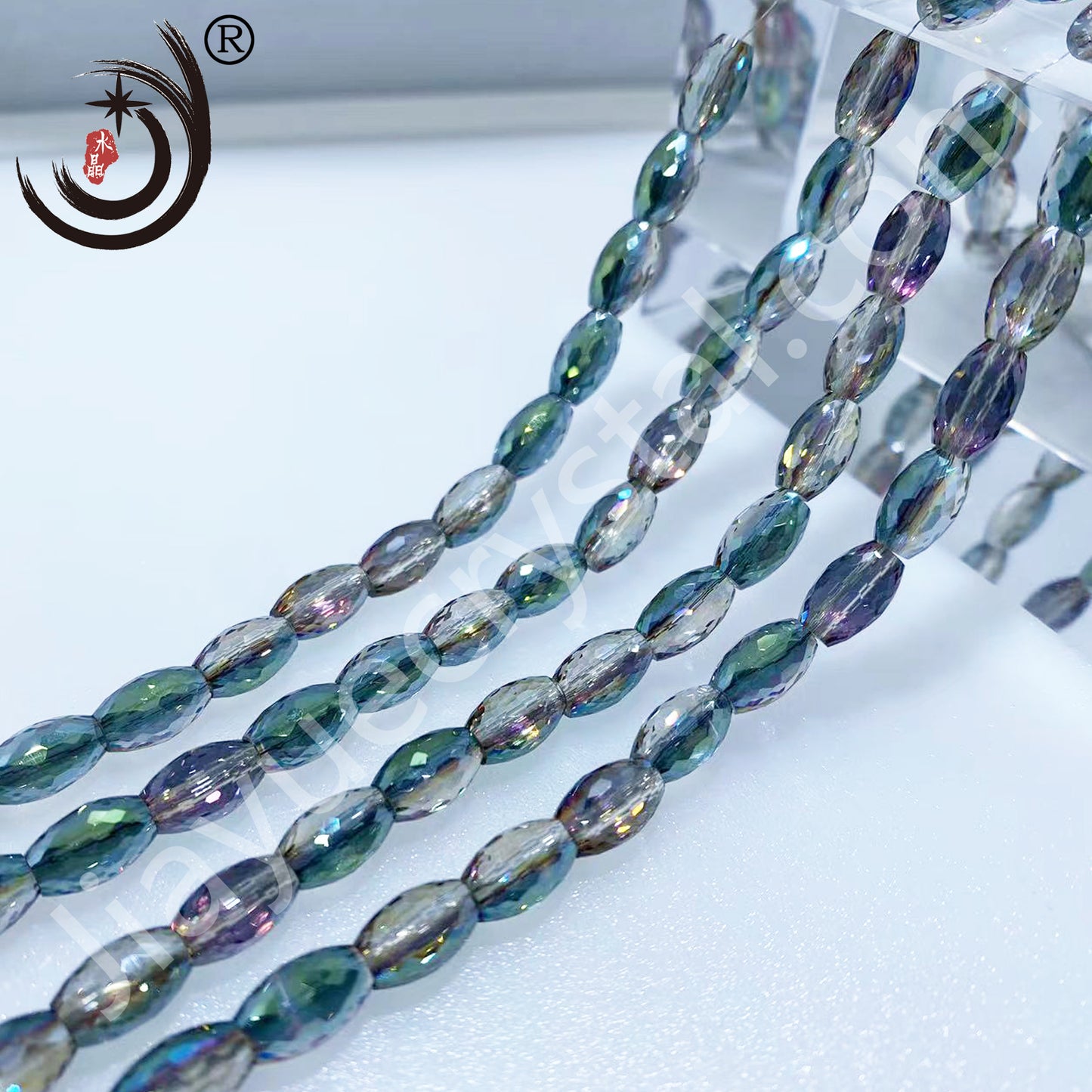 8MM Drum Beads Crystal Glass Beads Wholesale For DIY Jewelry (10108)