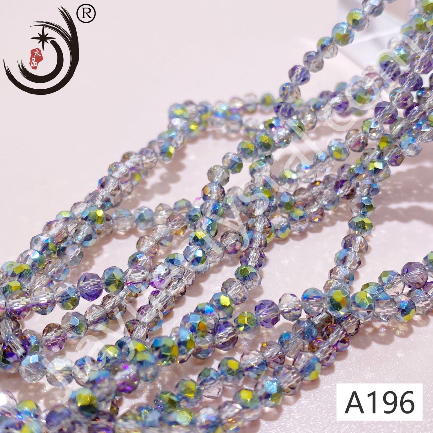 4MM Rondelle Beads Glass Crystal Beads Wholesale For DIY Jewelry (10004)