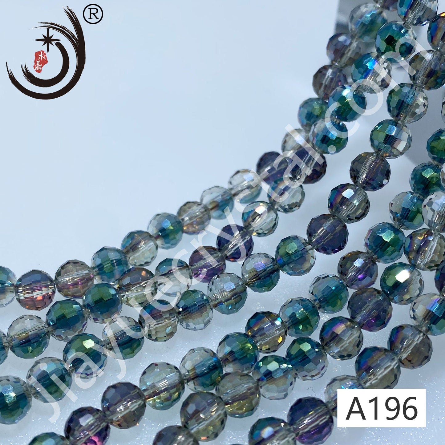 8MM 96 Faceted Round Crystal Glass Beads disco ball Wholesale For DIY Jewelry(10093)