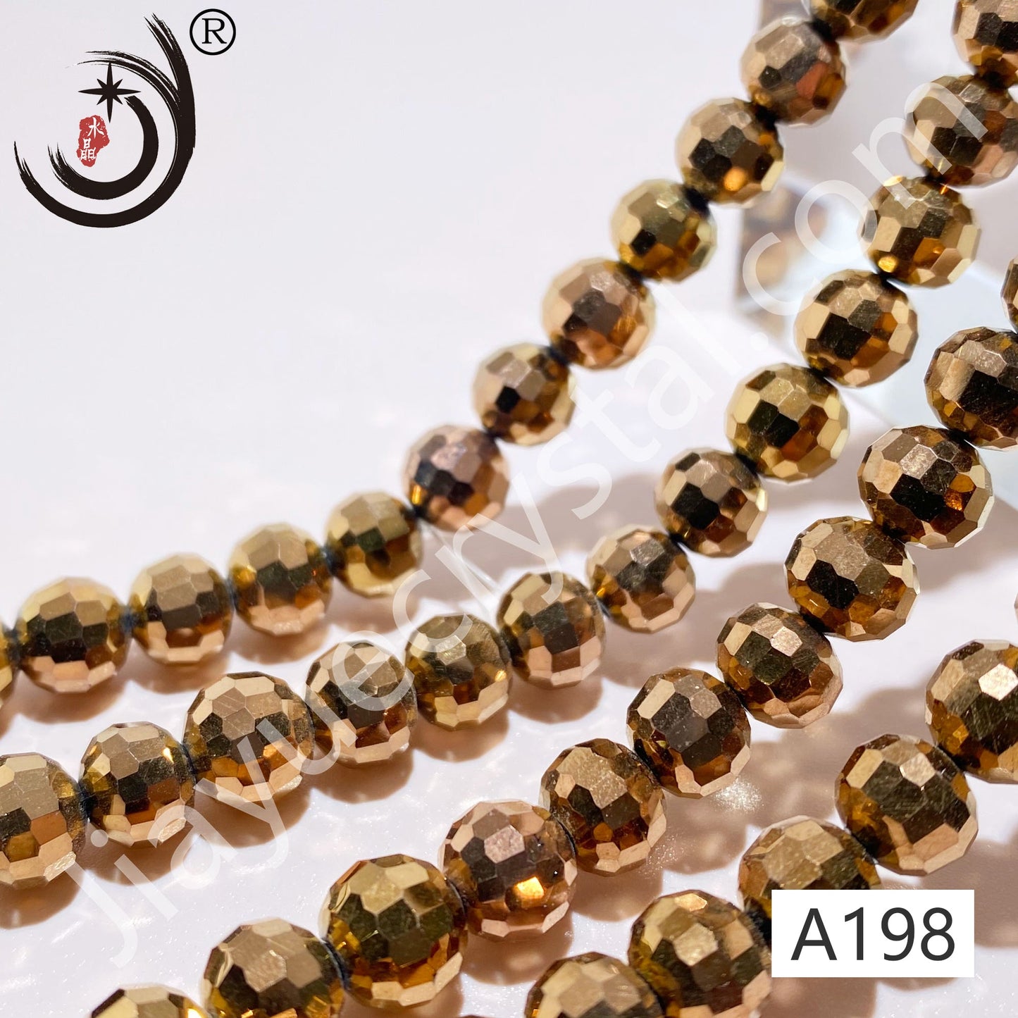 8MM 96 Faceted Round Crystal Glass Beads disco ball Wholesale For DIY Jewelry(10093)
