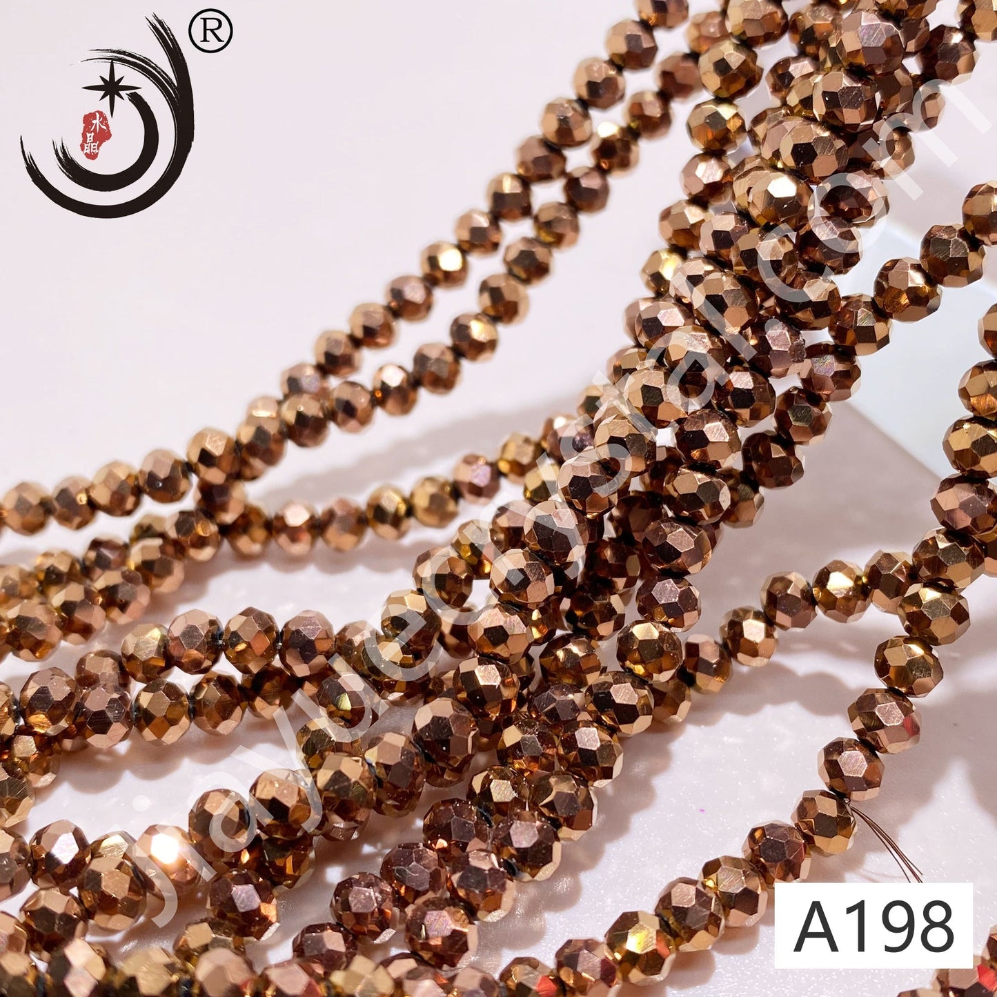 4MM Rondelle Beads Glass Crystal Beads Wholesale For DIY Jewelry (10004)