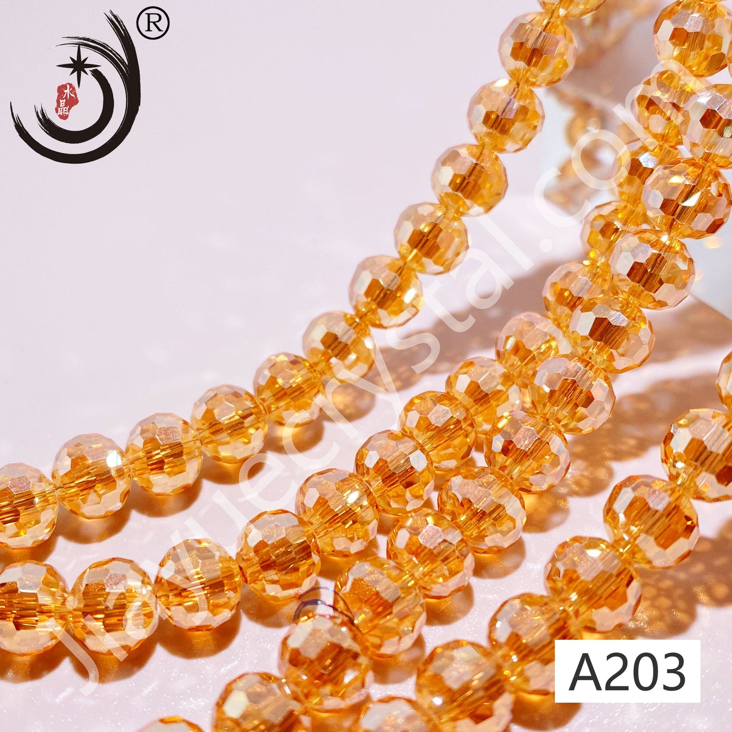 8MM 96 Faceted Round Crystal Glass Beads disco ball Wholesale For DIY Jewelry(10093)