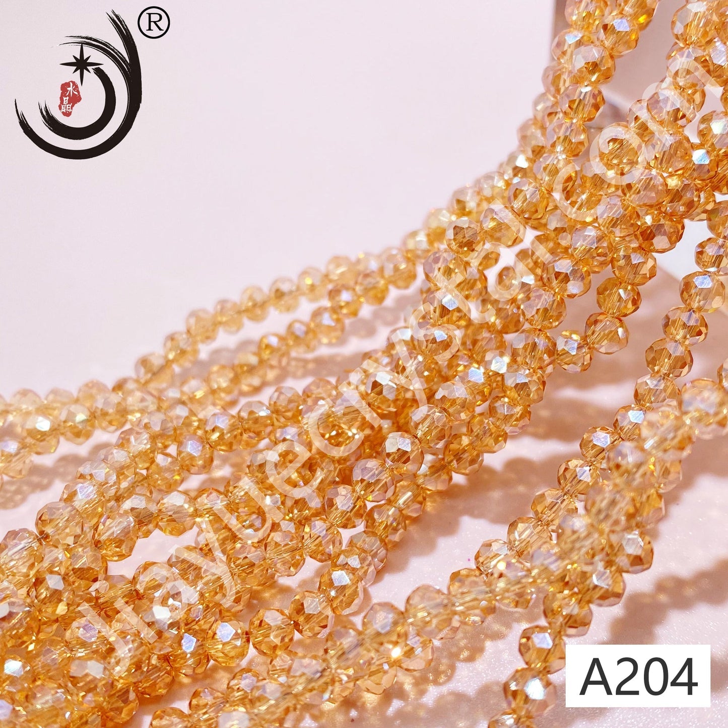 4MM Rondelle Beads Glass Crystal Beads Wholesale For DIY Jewelry (10004)