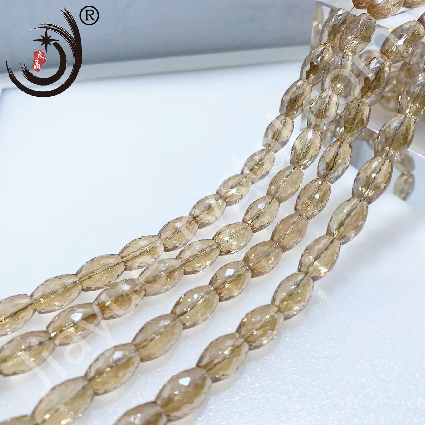 8MM Drum Beads Crystal Glass Beads Wholesale For DIY Jewelry (10108)