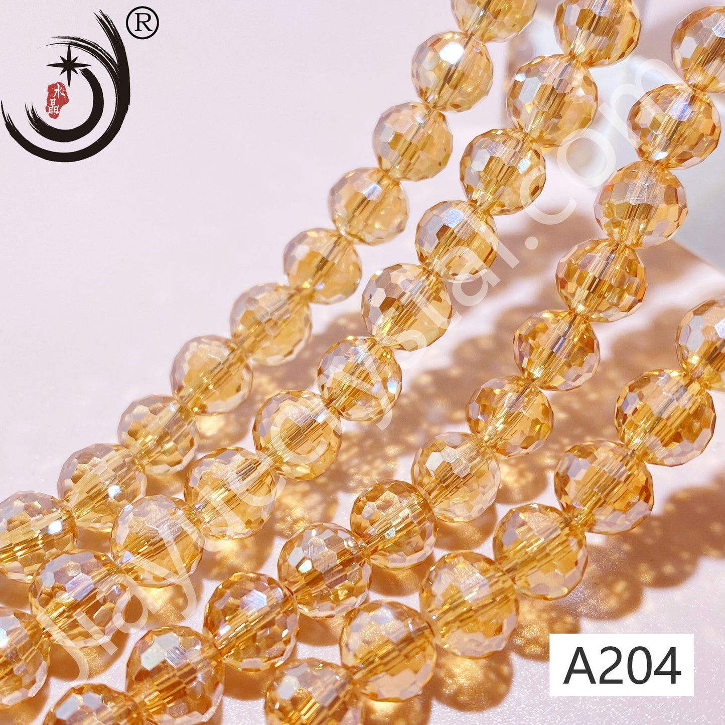 8MM 96 Faceted Round Crystal Glass Beads disco ball Wholesale For DIY Jewelry(10093)